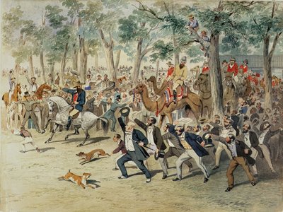 مغادرة بعثة بورك وويلز ، ١٨٦٠ بواسطة صموئيل توماس جيل